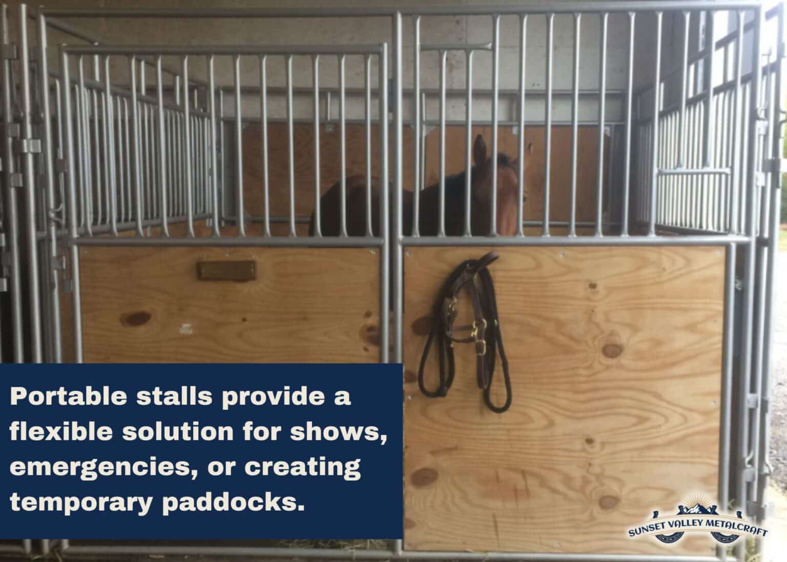 Portable Horse Stalls - A Comprehensive Guide | Sunset Valley Metalcraft