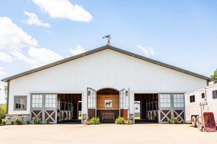 Custom Horse Stalls and Exterior Barn Doors in St. Simons Island, GA